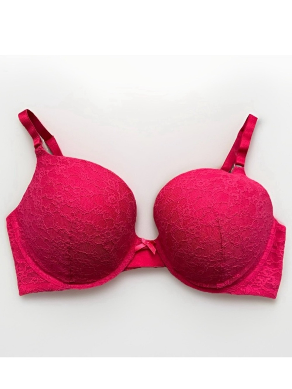 Victoria’s Secret 2015 Push Up Bra Women’s Size 38D Underwire Lace Pink NEW NWT
